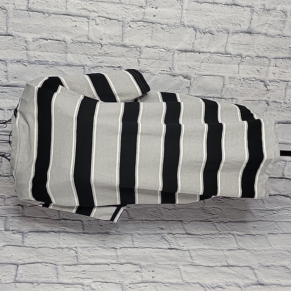 STEEL AND CONCRETE Black and White Striped‎ Shirt XL - Picture 4 of 5